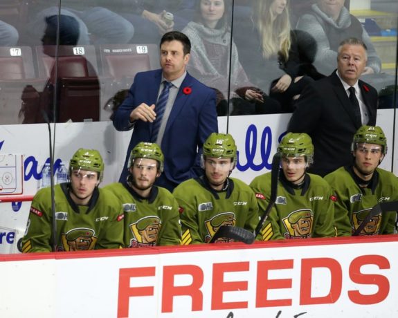 Scott Wray of the North Bay Battalion. Photo by Luke Durda/OHL Images