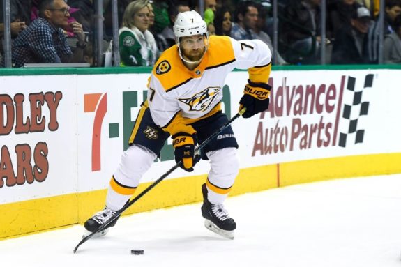 Predators defenseman Yannick Weber