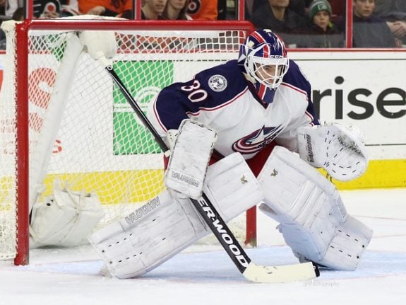 Curtis McElhinney Columbus Blue Jackets