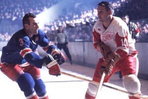 Rangers Harry Howell vs Red Wings Alex Delvecchio