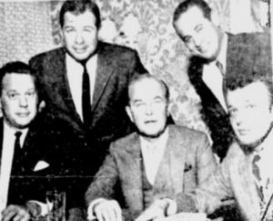Five of the six new NHL governors who met yesterday in Montreal.