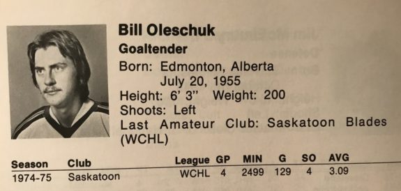 Bill Oleschuk Kansas City Scouts