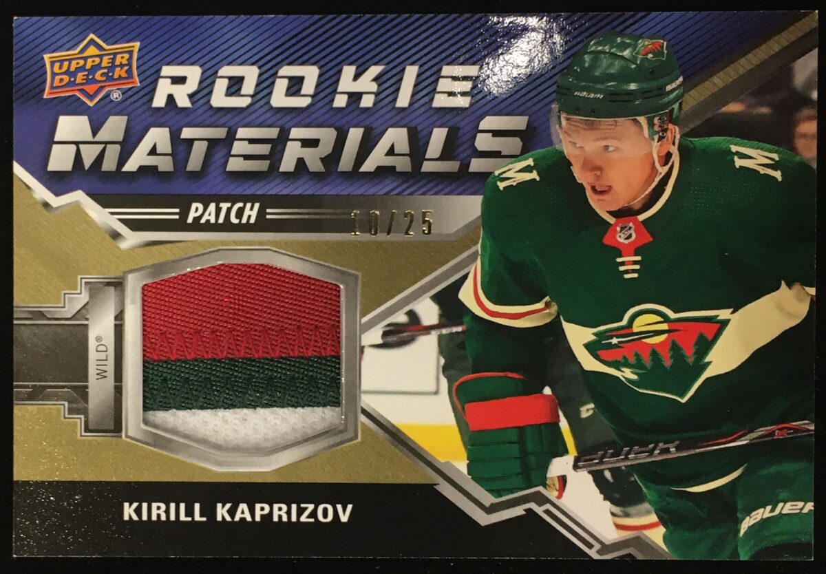 Kirill Kaptrizov 2020-21 Upper Deck 2 Rookie Materials