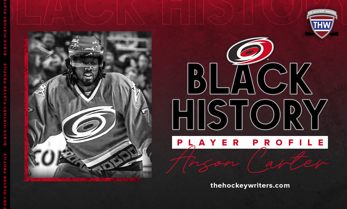 Carolina Hurricanes Black History Month Anson Carter