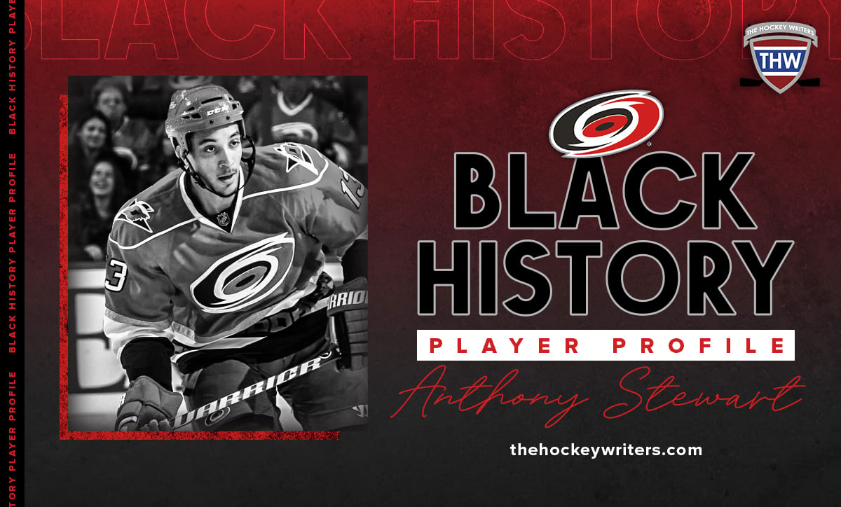 Black History Carolina Hurricanes Profile Anthony Stewart