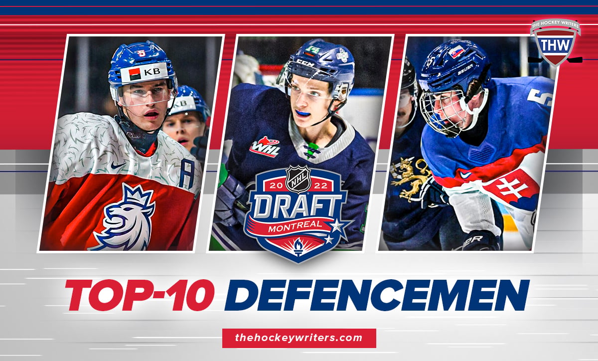 2022 NHL Draft Top 10 Defencemen Simon Nemec, David Jiricek and Kevin Korchinski