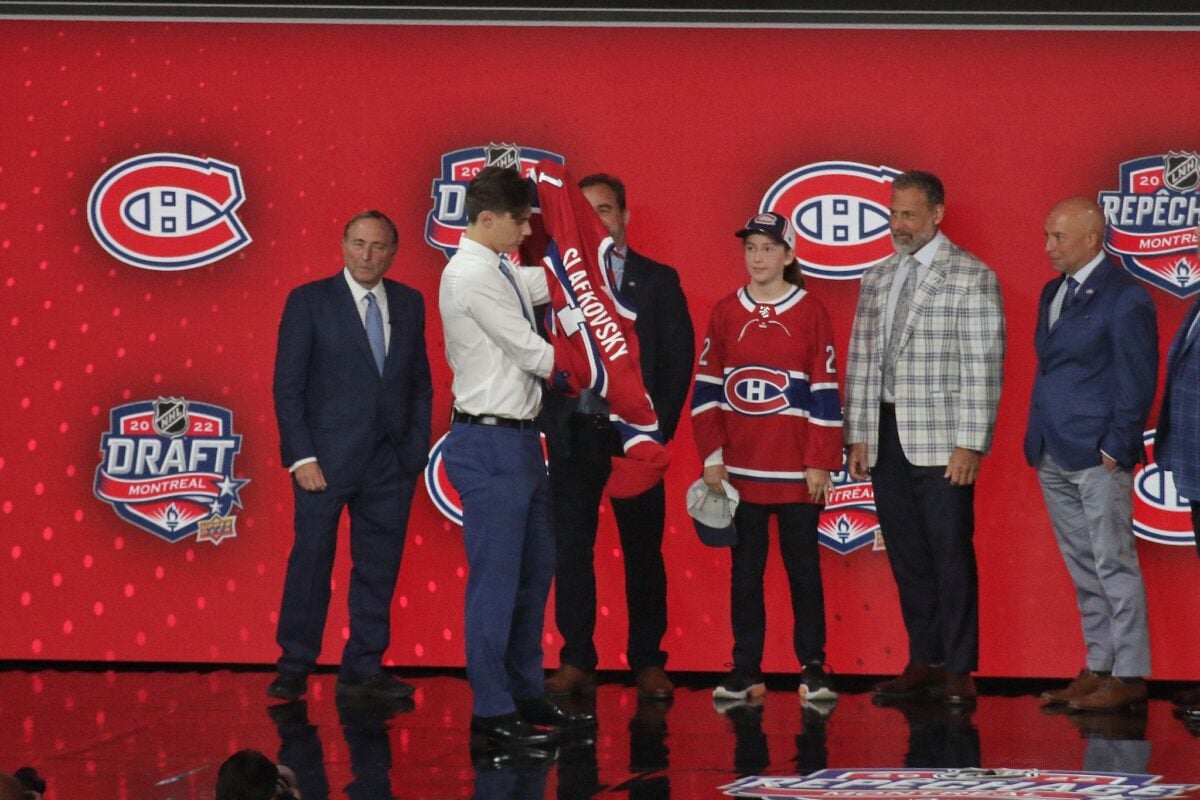 Juraj Slafkovsky Montreal Canadiens 2022 NHL Draft