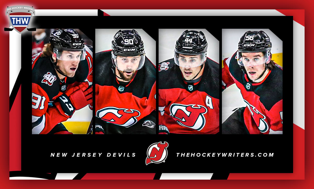 New Jersey Devils 2022 Roster Erik Haula, Tomas Tatar, Dawson Mercer and Miles Wood