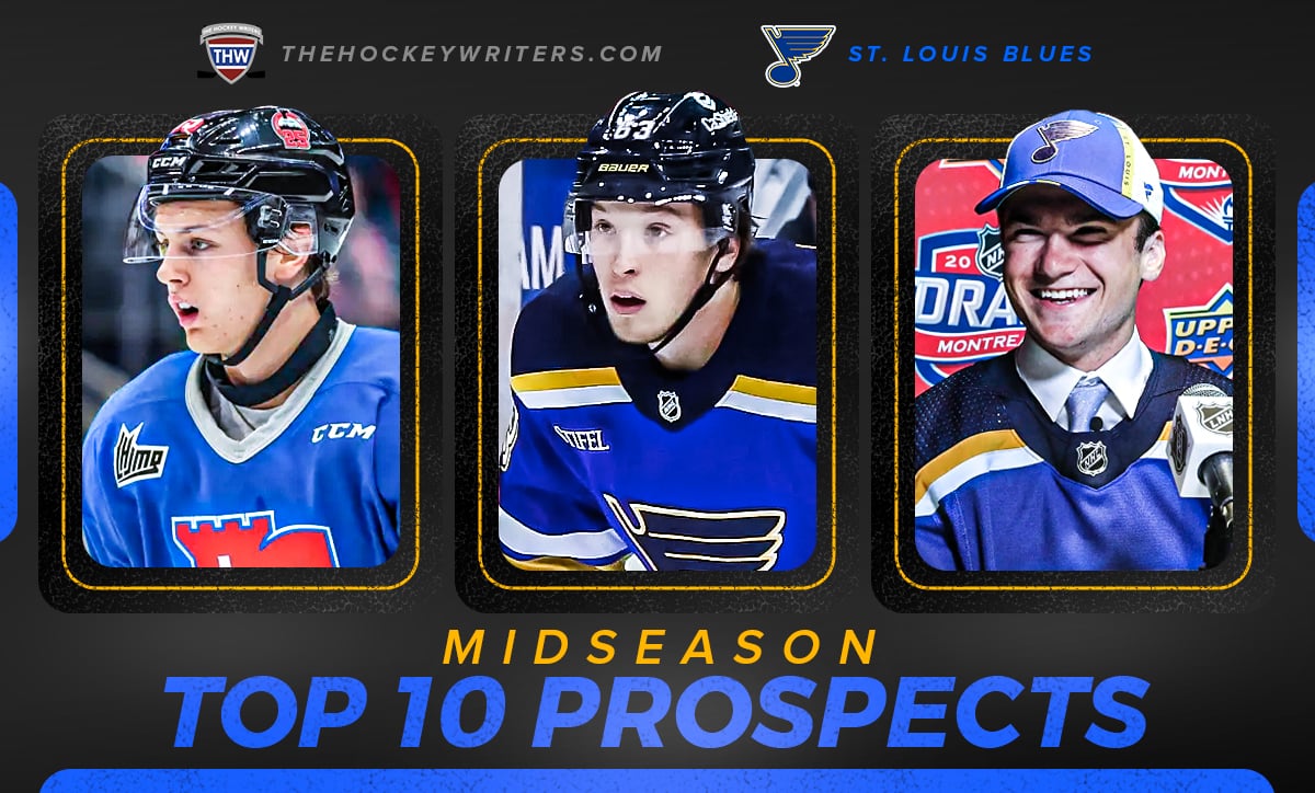 St. Louis Blues Midseason Top 10 Prospects Jimmy Snuggerud, Jake Neighbours, and Zachary Bolduc
