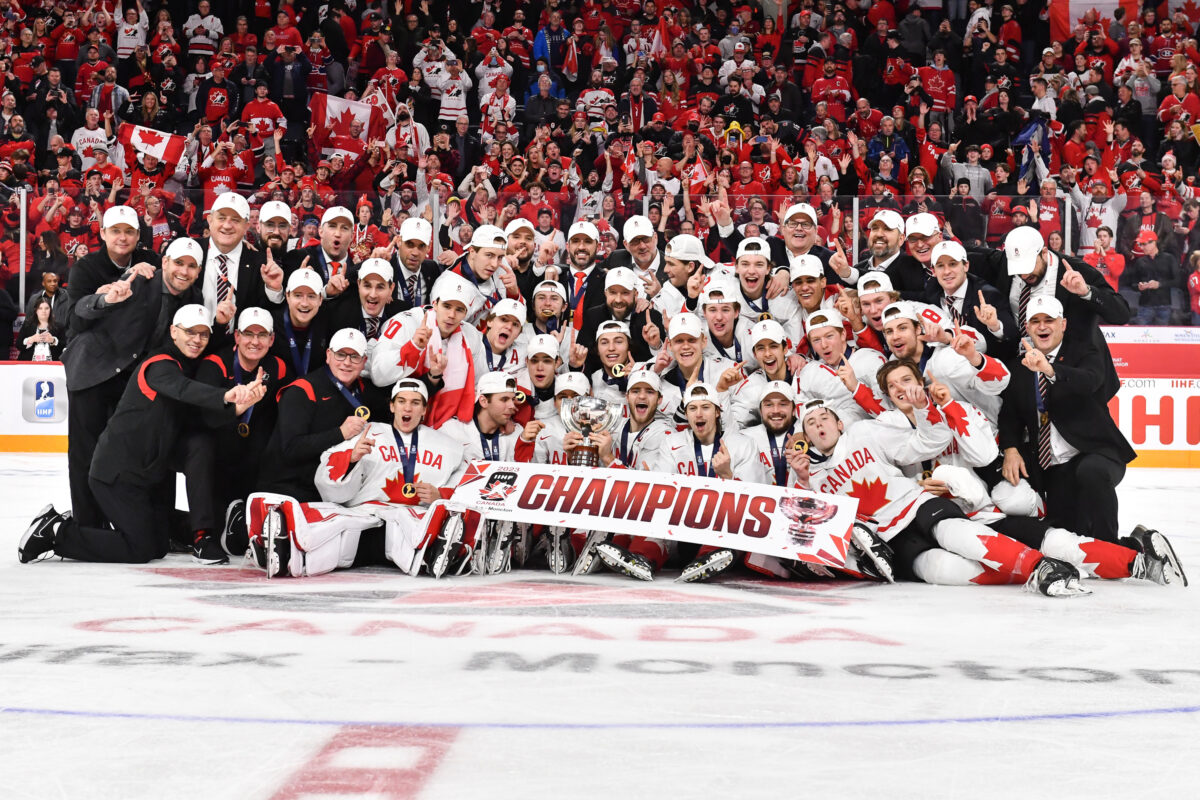 Team Canada Gold Medal 2023 World Junior Championship