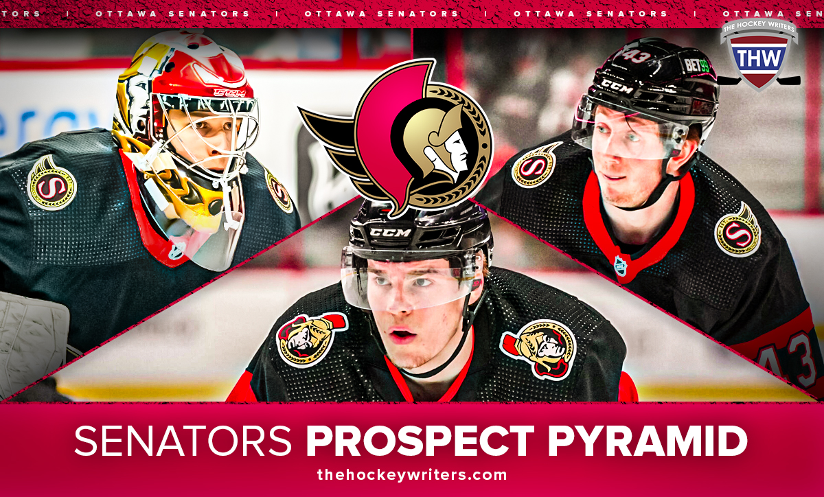 Ottawa Senators’ Prospect Pyramid Ridly Greig, Tyler Kleven, and Mads Sogaard