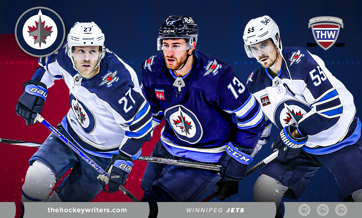 Nikolaj Ehlers, Mark Scheifele, and Gabriel Vilardi Winnipeg Jets