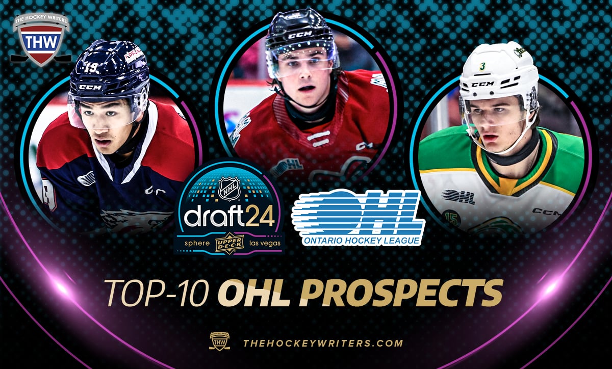 Zayne Parekh Sam Dickinson Jett Luchanko 2024 NHL Draft Top 10 OHL Prospects