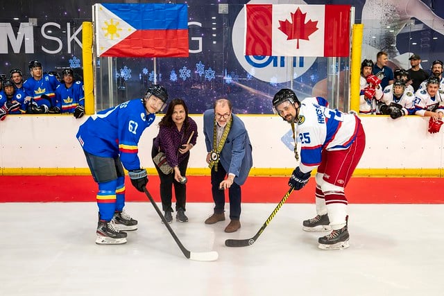 Ceremonial Puck Drop Hockey Night in Manila