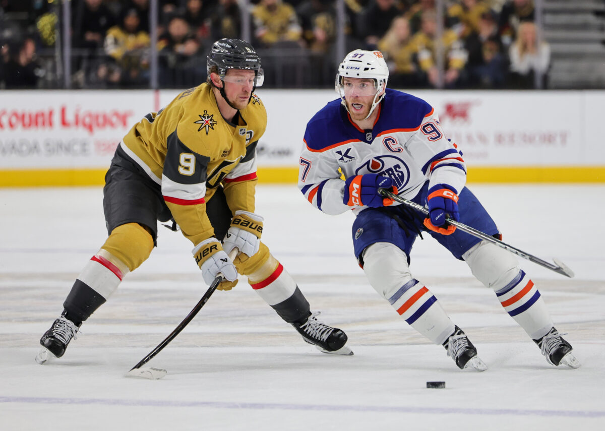 Jack Eichel Vegas Golden Knights Connor McDavid Edmonton Oilers