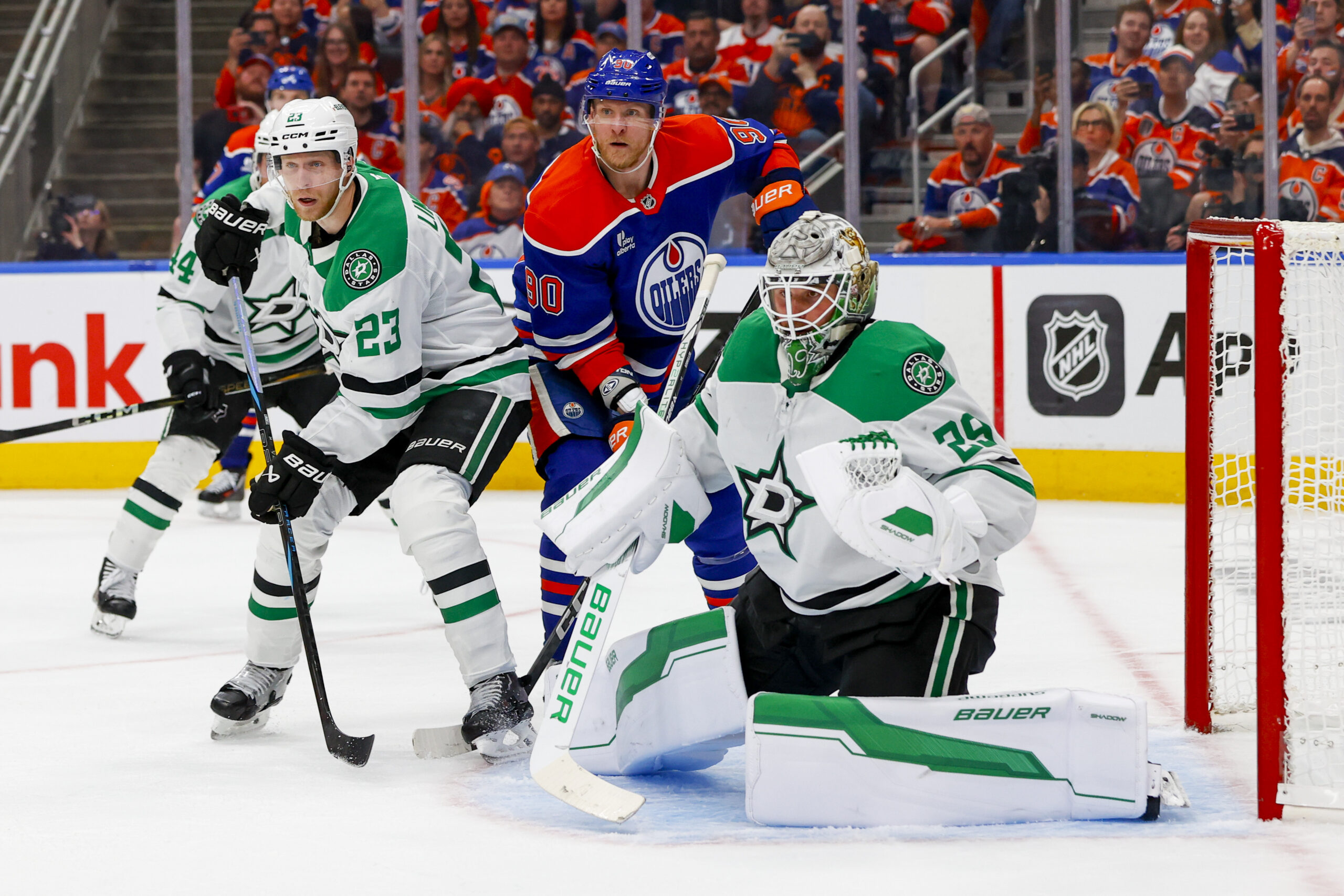 Jake Oettinger Esa Lindell Dallas Stars Corey Perry Edmonton Oilers