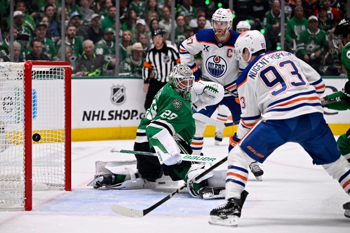 Ryan Nugent-Hopkins Edmonton Oilers Jake Oettinger Dallas Stars