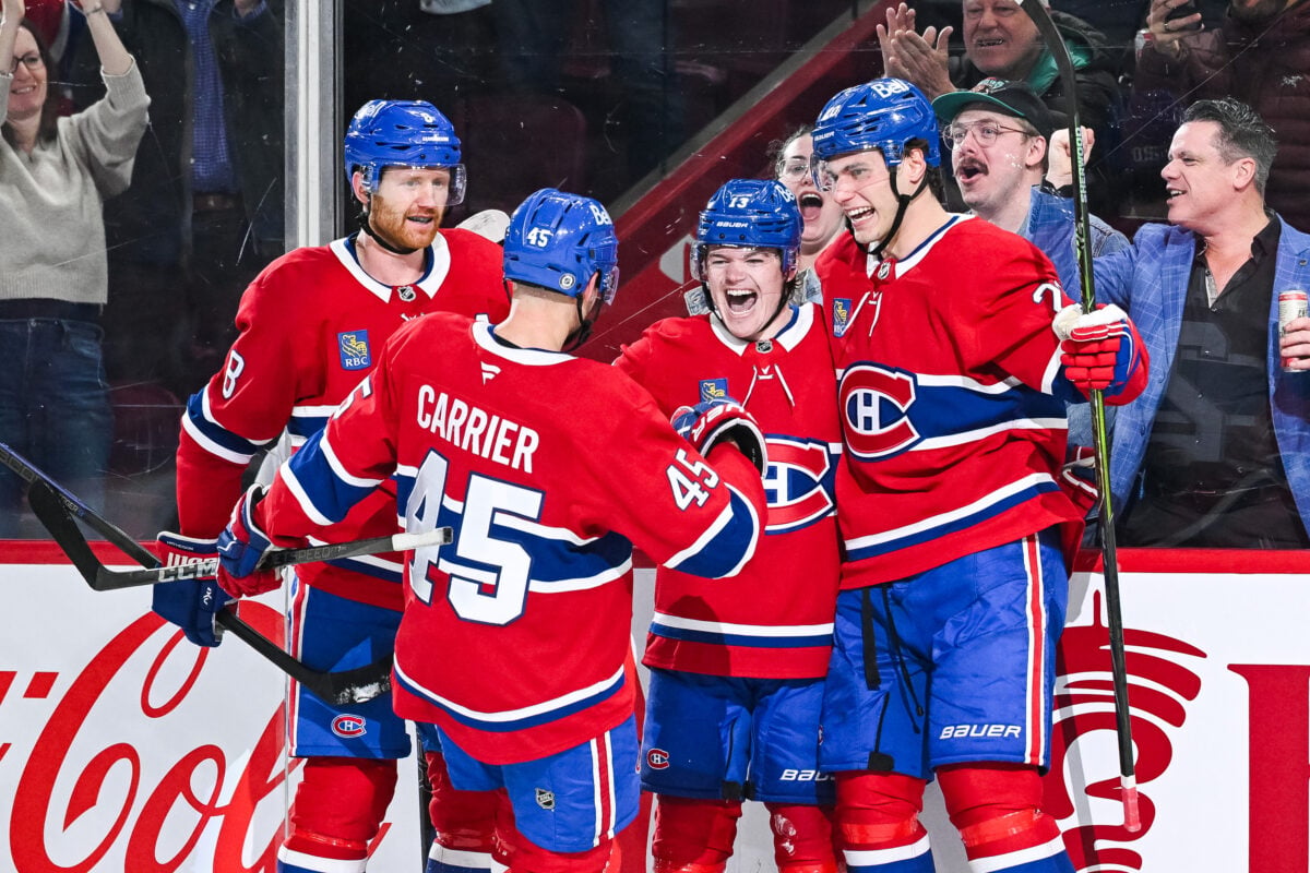 Cole Caufield Juraj Slafkovsky Montreal Canadiens