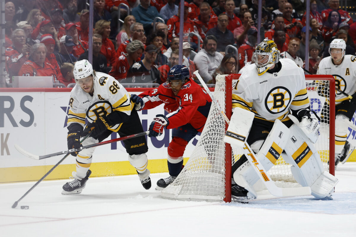 David Pastrnak Jeremy Swayman Boston Bruins