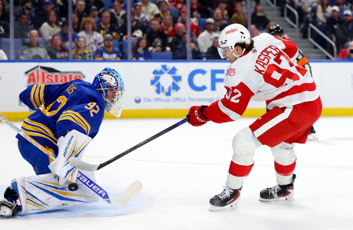 Buffalo Sabres Colten Ellis Detroit Red Wings Marco Kasper