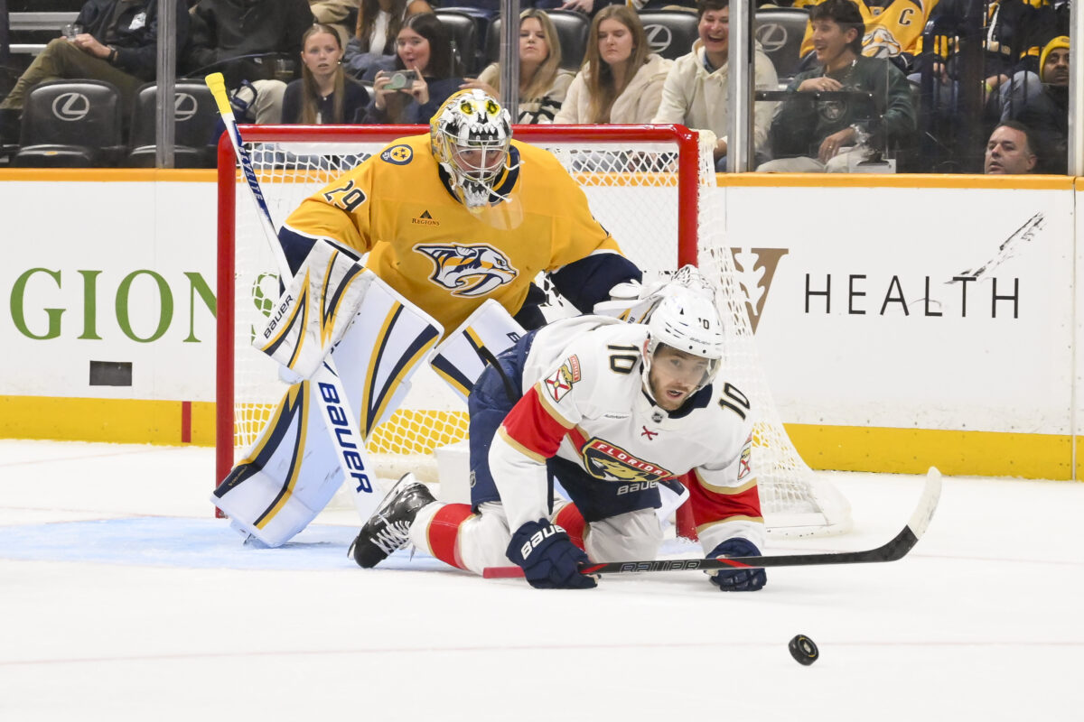 Justus Annunen Nashville Predators AJ Greer Florida Panthers