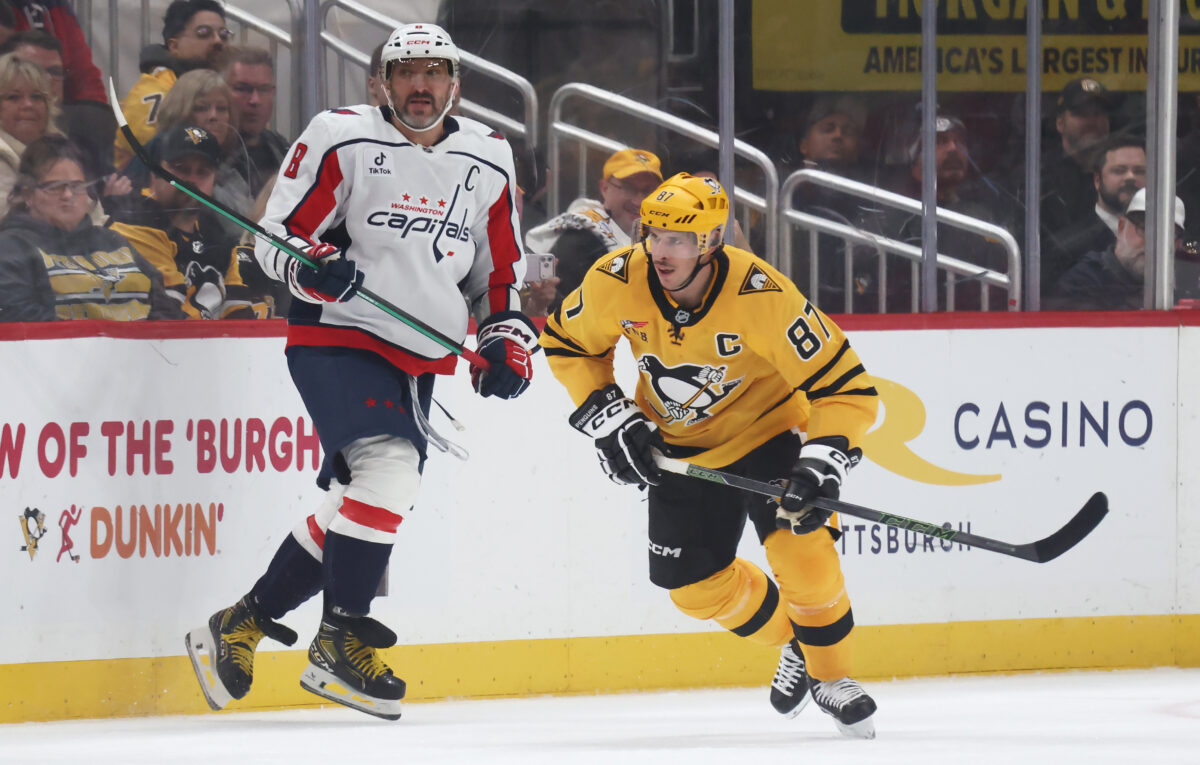 Alex Ovechkin Washington Capitals Sidney Crosby Pittsburgh Penguins