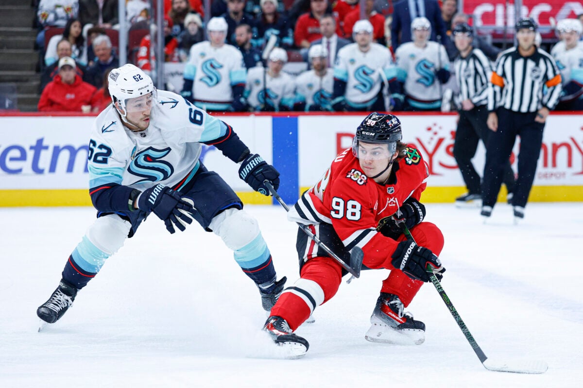 Connor Bedard Chicago Blackhawks Brandon Montour Seattle Kraken
