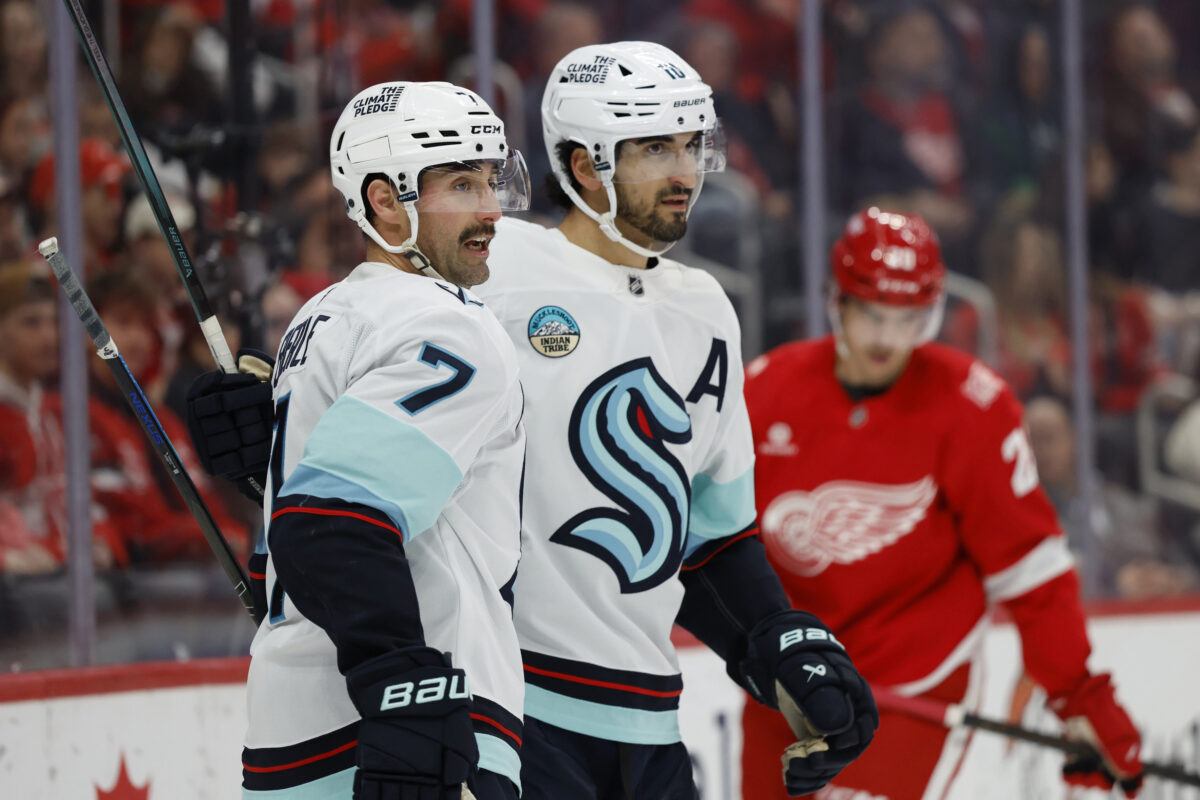 Jordan Eberle Matty Beniers Seattle Kraken
