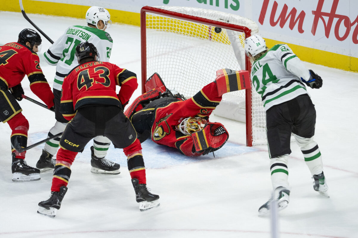 Roope Hintz Dallas Stars Linus Ullmark Ottawa Senators