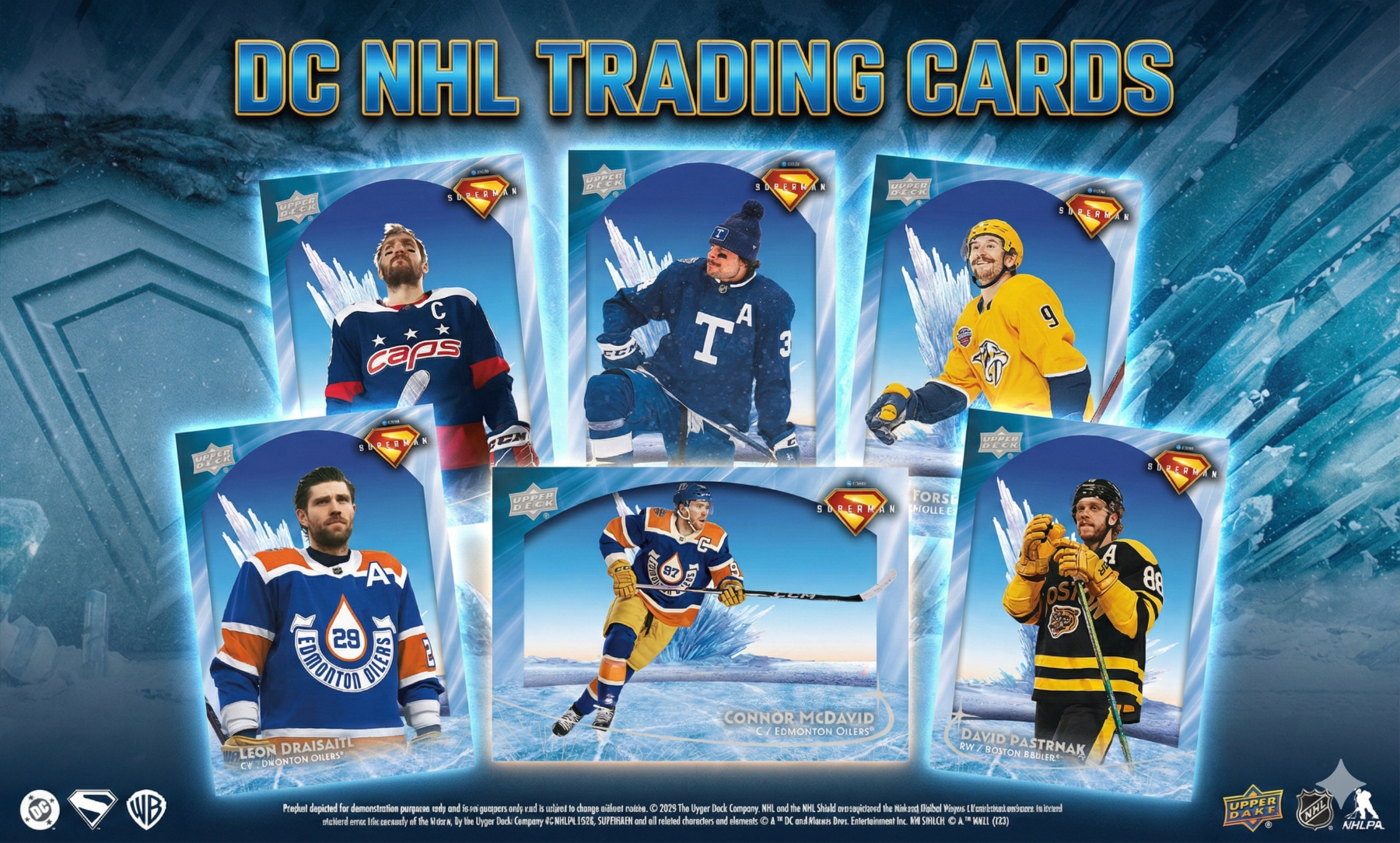 Hockey Stars Meet Superman in New Upper Deck DC NHL Crossover Set 