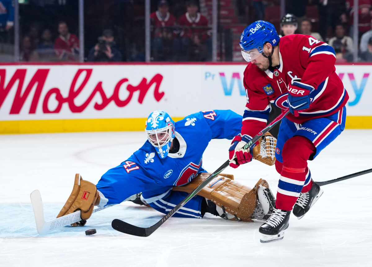 Scott Wedgewood Colorado Avalanche Nick Suzuki Montreal Canadiens