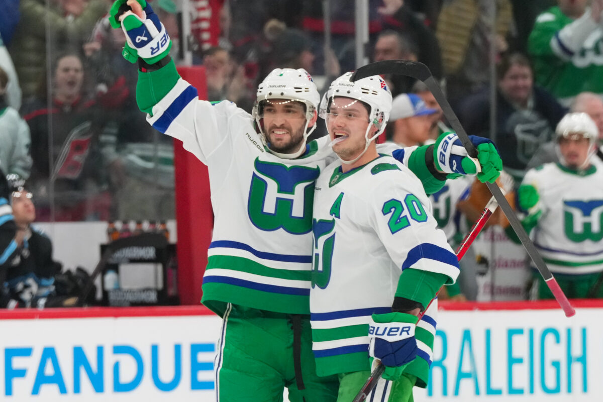 Shayne Gostisbehere Sebastian Aho Carolina Hurricanes