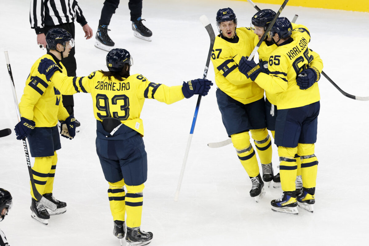 Team Sweden Celebrates