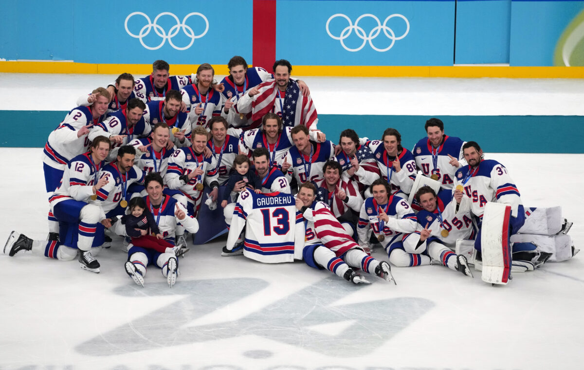 Team USA Gold Medal Johnny Gaudreau 2026 Olympics