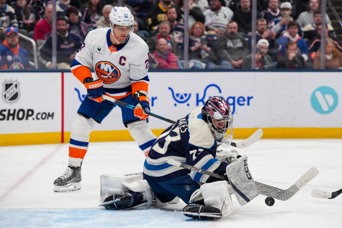 Jet Greaves Columbus Blue Jackets Anders Lee New York Islanders