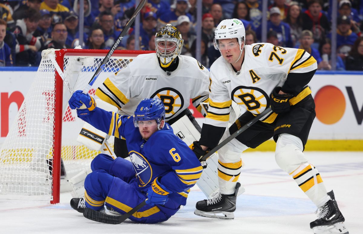 Charlie McAvoy Jeremy Swayman Boston Bruins