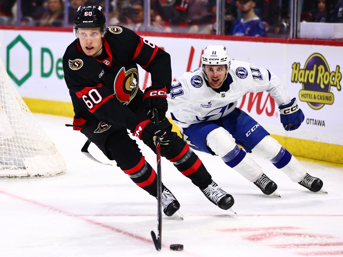 Jakob Pelletier Tampa Bay Lightning Lassi Thomson Ottawa Senators