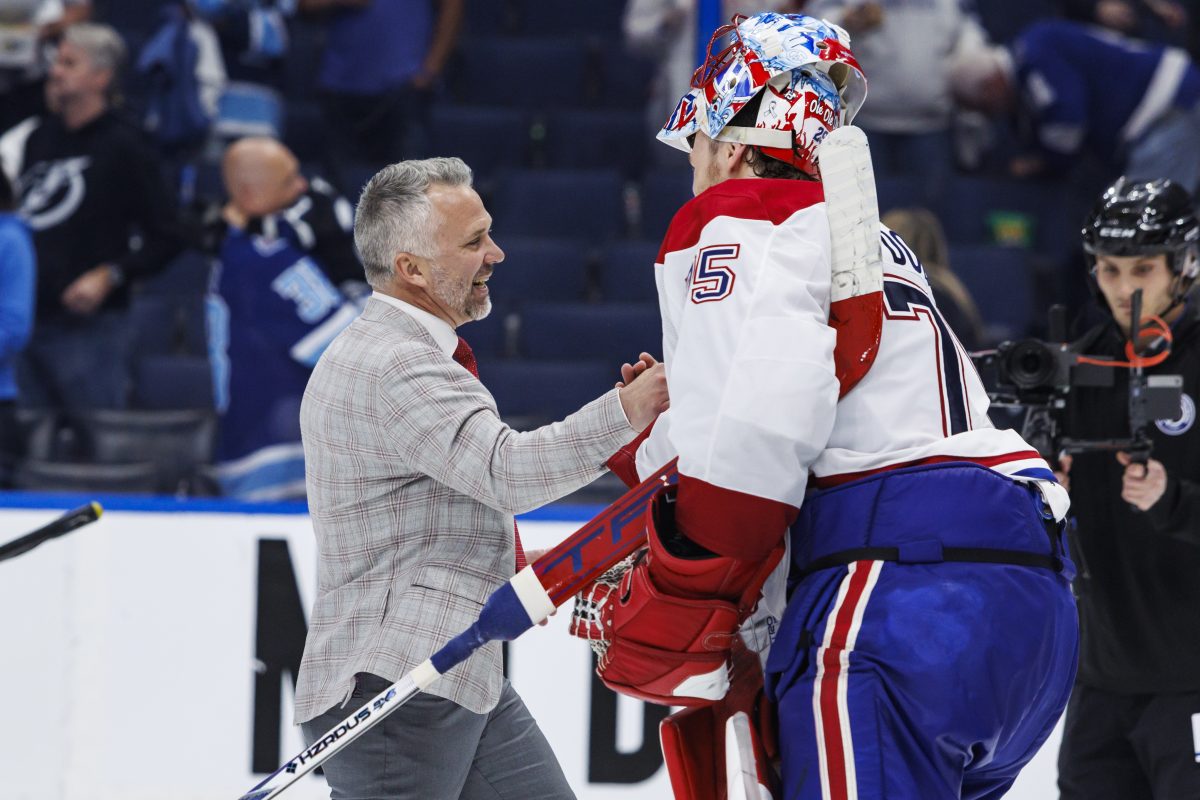 Martin St. Louis Jakub Dobes Montreal Canadiens