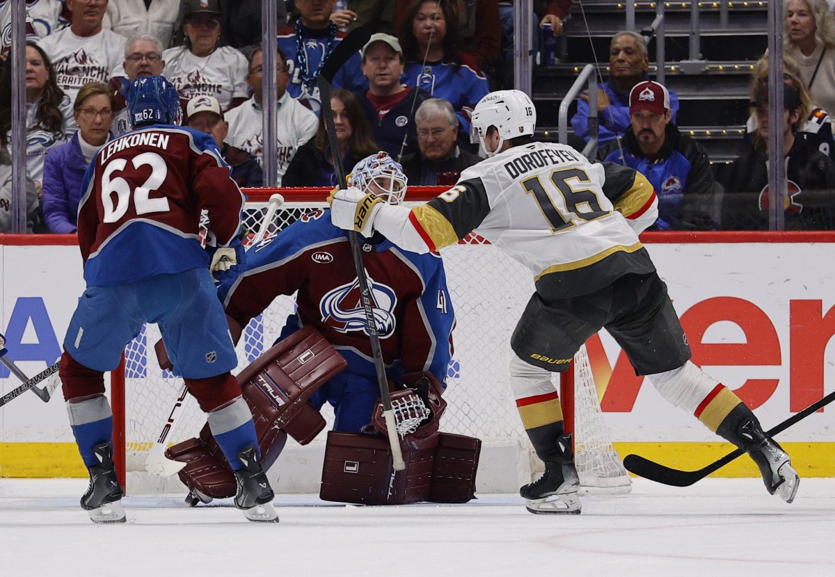 Pavel Dorofeyev Vegas Golden Knights Scott Wedgewood Colorado Avalanche