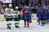Minnesota Wild Colorado Avalanche Handshake