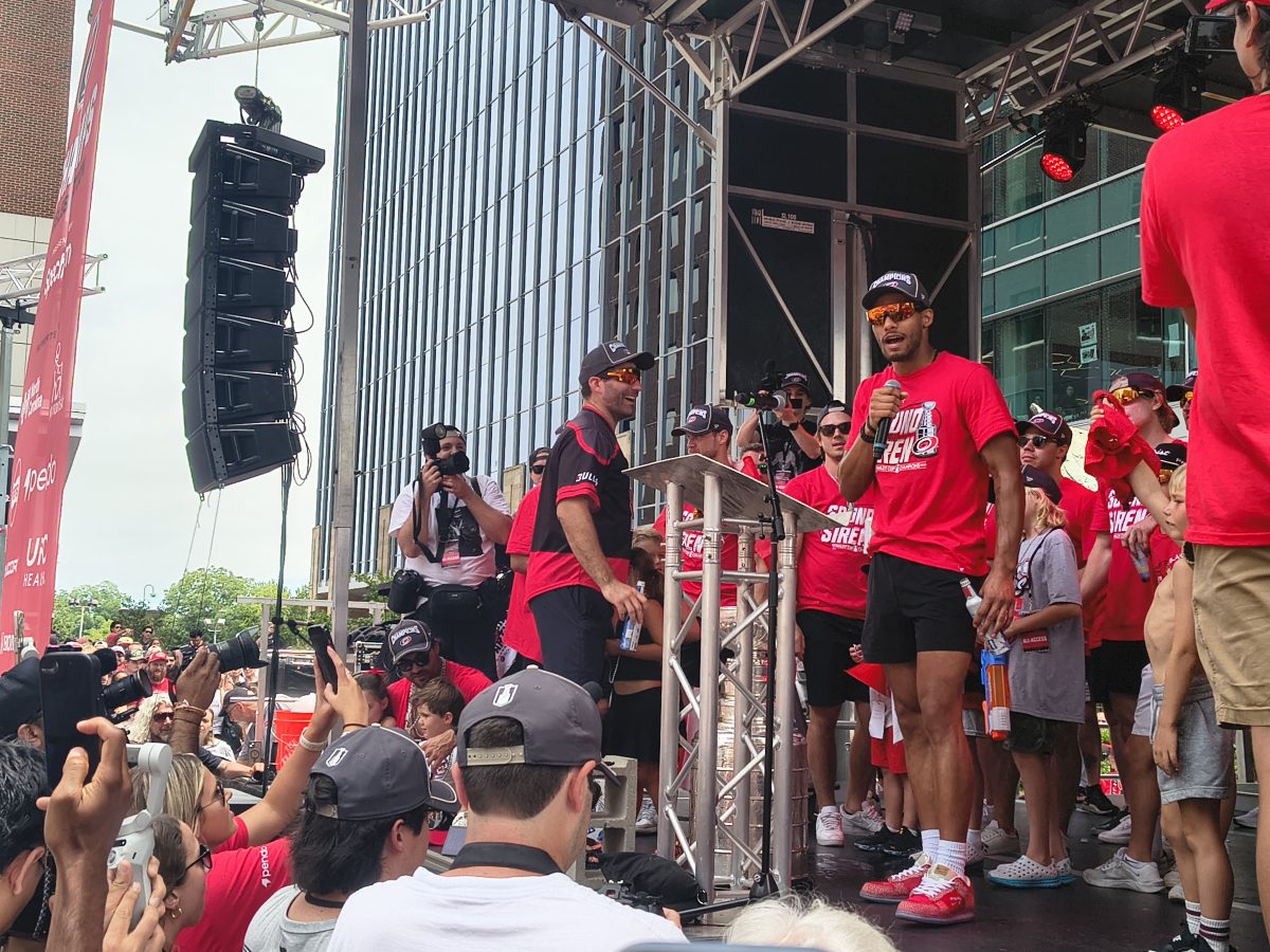 K'Andre Miller Carolina Hurricanes Stanley Cup parade