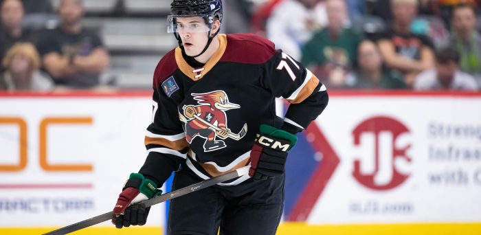 Mammoth’s Max Pšenička Hungry for More AHL Games After Making Pro Debut