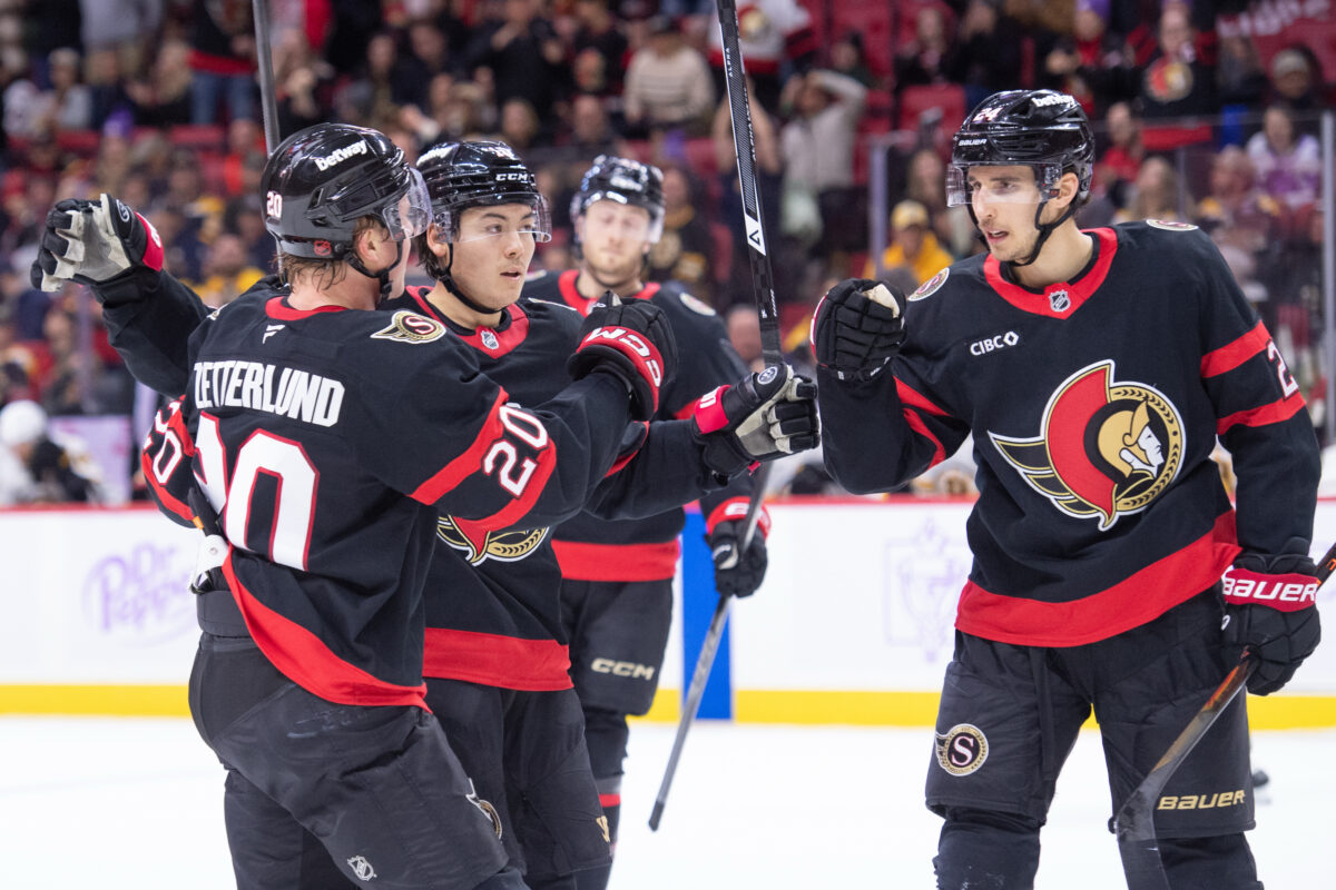 Dylan Cozens, Fabian Zetterlund, Jordan Spence, Ottawa Senators